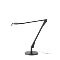 kartell -   lampe de bureau aledin noir design polycarbonate